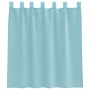 Cortinas de gasa con trabillas 2 uds turquesa 140x140 cm
