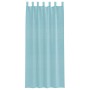 Cortinas de gasa con trabillas 2 uds turquesa 140x225 cm