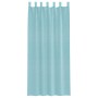 Cortinas de gasa con trabillas 2 uds turquesa 140x245 cm