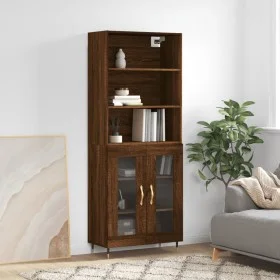 Hohes Sideboard aus braunem Eichensperrholz, 69,5 x 34 x 180 cm von vidaXL, Sideboards - Ref: Foro24-3189300, Preis: 135,65 €...