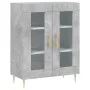 Aparador alto madera contrachapada gris hormigón 69,5x34x180 cm de vidaXL, Aparadores - Ref: Foro24-3189305, Precio: 135,92 €...
