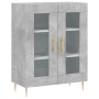 Aparador alto madera contrachapada gris hormigón 69,5x34x180 cm de vidaXL, Aparadores - Ref: Foro24-3189305, Precio: 144,75 €...