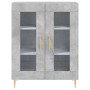 Aparador alto madera contrachapada gris hormigón 69,5x34x180 cm de vidaXL, Aparadores - Ref: Foro24-3189305, Precio: 144,75 €...