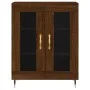 Aparador alto madera contrachapada marrón roble 69,5x34x180 cm de vidaXL, Aparadores - Ref: Foro24-3189300, Precio: 135,44 €,...