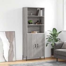 Hohes Sideboard Sonoma graues Sperrholz 69,5x34x180 cm von vidaXL, Sideboards - Ref: Foro24-3189267, Preis: 137,11 €, Rabatt: %