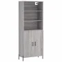 Hohes Sideboard Sonoma graues Sperrholz 69,5x34x180 cm von vidaXL, Sideboards - Ref: Foro24-3189267, Preis: 137,08 €, Rabatt: %