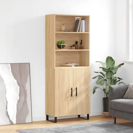 High oak-colored plywood sideboard 69.5x34x180 cm by vidaXL, Sideboards - Ref: Foro24-3189280, Price: 160,80 €, Discount: %