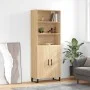 High oak-colored plywood sideboard 69.5x34x180 cm by vidaXL, Sideboards - Ref: Foro24-3189280, Price: 160,80 €, Discount: %