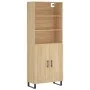High oak-colored plywood sideboard 69.5x34x180 cm by vidaXL, Sideboards - Ref: Foro24-3189280, Price: 160,80 €, Discount: %
