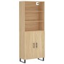 Hohes Sideboard aus eichenfarbenem Sperrholz, 69,5 x 34 x 180 cm von vidaXL, Sideboards - Ref: Foro24-3189280, Preis: 164,10 ...