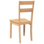 Sillas de comedor 2 uds madera maciza natural caucho