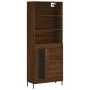 Aparador alto madera contrachapada marrón roble 69,5x34x180 cm by vidaXL, Sideboards - Ref: Foro24-3189524, Price: 162,65 €, ...