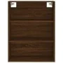 Aparador alto madera contrachapada marrón roble 69,5x34x180 cm by vidaXL, Sideboards - Ref: Foro24-3189524, Price: 162,65 €, ...