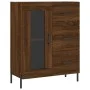 Aparador alto madera contrachapada marrón roble 69,5x34x180 cm by vidaXL, Sideboards - Ref: Foro24-3189524, Price: 162,65 €, ...