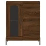 Aparador alto madera contrachapada marrón roble 69,5x34x180 cm by vidaXL, Sideboards - Ref: Foro24-3189524, Price: 162,65 €, ...