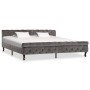 Estructura de cama sin colchón terciopelo gris 200x200 cm en Camas y somieres | Comprar online en Foro24