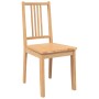 Sillas de comedor 2 uds madera maciza natural caucho