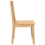 Sillas de comedor 2 uds madera maciza natural caucho
