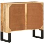 Aparador de madera maciza de mango y metal 80x30x71 cm by vidaXL, Sideboards - Ref: Foro24-355842, Price: 217,59 €, Discount: %