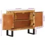 Aparador de madera maciza de mango y metal 80x30x71 cm von vidaXL, Sideboards - Ref: Foro24-355842, Preis: 213,71 €, Rabatt: %