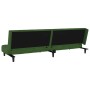 Sofá cama de 2 plazas terciopelo verde oscuro