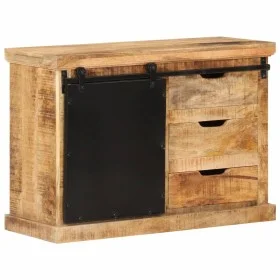 Untreated solid mango wood sideboard 80x30x55 cm by vidaXL, Sideboards - Ref: Foro24-355844, Price: 235,71 €, Discount: %