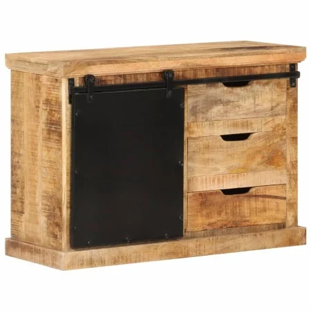 Unbehandeltes Sideboard aus massivem Mangoholz, 80 x 30 x 55 cm von vidaXL, Sideboards - Ref: Foro24-355844, Preis: 235,71 €,...