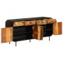 Sideboard made of recycled solid wood and metal 140x35x70 cm by vidaXL, Sideboards - Ref: Foro24-355845, Price: 394,80 €, Dis...