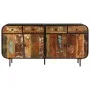 Sideboard made of recycled solid wood and metal 140x35x70 cm by vidaXL, Sideboards - Ref: Foro24-355845, Price: 443,53 €, Dis...