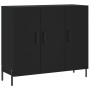 Schwarzes Sideboard aus Holzwerkstoff, 90 x 34 x 80 cm von vidaXL, Sideboards - Ref: Foro24-828117, Preis: 117,55 €, Rabatt: %
