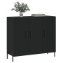 Schwarzes Sideboard aus Holzwerkstoff, 90 x 34 x 80 cm von vidaXL, Sideboards - Ref: Foro24-828117, Preis: 117,55 €, Rabatt: %