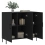 Schwarzes Sideboard aus Holzwerkstoff, 90 x 34 x 80 cm von vidaXL, Sideboards - Ref: Foro24-828117, Preis: 117,55 €, Rabatt: %