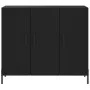 Black engineered wood sideboard 90x34x80 cm by vidaXL, Sideboards - Ref: Foro24-828117, Price: 115,34 €, Discount: %