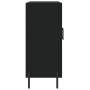 Black engineered wood sideboard 90x34x80 cm by vidaXL, Sideboards - Ref: Foro24-828117, Price: 113,41 €, Discount: %