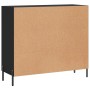 Schwarzes Sideboard aus Holzwerkstoff, 90 x 34 x 80 cm von vidaXL, Sideboards - Ref: Foro24-828117, Preis: 117,55 €, Rabatt: %