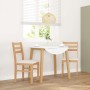 Sillas de comedor con cojines 2 uds madera maciza caucho