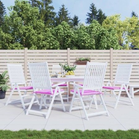 Cojines de silla de jardín 6 uds tela rosa 40x40x3 cm de vidaXL, Cojines para sillas y sofás - Ref: Foro24-361028, Precio: 54...