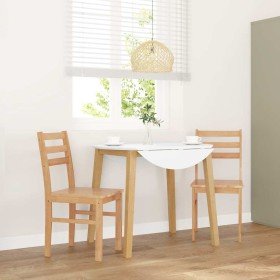 Sillas de comedor 2 unidades madera maciza de caucho en Sillas de comedor | Comprar online en Foro24