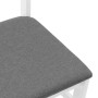 Sillas de comedor con cojines 2uds madera maciza blanco caucho