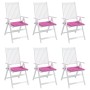 Cojines de silla de jardín 6 uds tela rosa 40x40x3 cm de vidaXL, Cojines para sillas y sofás - Ref: Foro24-361028, Precio: 54...