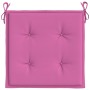 Cojines de silla de jardín 6 uds tela rosa 40x40x3 cm de vidaXL, Cojines para sillas y sofás - Ref: Foro24-361028, Precio: 54...