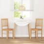 Sillas de comedor 2 unidades madera maciza de caucho