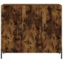 Smoked oak engineered wood sideboard 90x34x80 cm by vidaXL, Sideboards - Ref: Foro24-828121, Price: 83,72 €, Discount: %