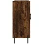 Smoked oak engineered wood sideboard 90x34x80 cm by vidaXL, Sideboards - Ref: Foro24-828121, Price: 83,72 €, Discount: %