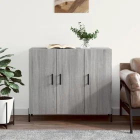Engineered wood sideboard in Sonoma grey, 90x34x80 cm. by vidaXL, Sideboards - Ref: Foro24-828122, Price: 85,57 €, Discount: %