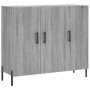Aparador de madera de ingeniería gris Sonoma 90x34x80 cm de vidaXL, Aparadores - Ref: Foro24-828122, Precio: 86,60 €, Descuen...