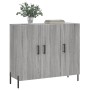 Aparador de madera de ingeniería gris Sonoma 90x34x80 cm de vidaXL, Aparadores - Ref: Foro24-828122, Precio: 86,60 €, Descuen...