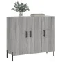 Engineered wood sideboard in Sonoma grey, 90x34x80 cm. by vidaXL, Sideboards - Ref: Foro24-828122, Price: 85,57 €, Discount: %