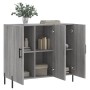 Aparador de madera de ingeniería gris Sonoma 90x34x80 cm de vidaXL, Aparadores - Ref: Foro24-828122, Precio: 86,60 €, Descuen...