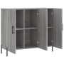 Aparador de madera de ingeniería gris Sonoma 90x34x80 cm de vidaXL, Aparadores - Ref: Foro24-828122, Precio: 86,60 €, Descuen...